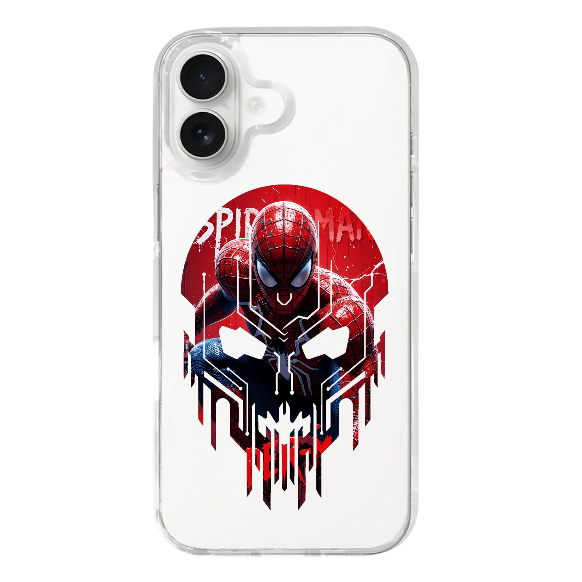 アベンジャーズ (Avenjāzu) グッズ スパイダーマン（Spider-Man） - iPhone 17シリーズ 透明スマホケース – 薄型・耐衝撃・精密フィット保護カバー